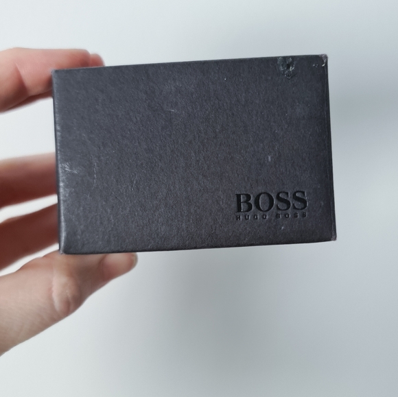 Hugo Boss Mens Silver Cuff Links Cufflinks - Picture 3 of 6